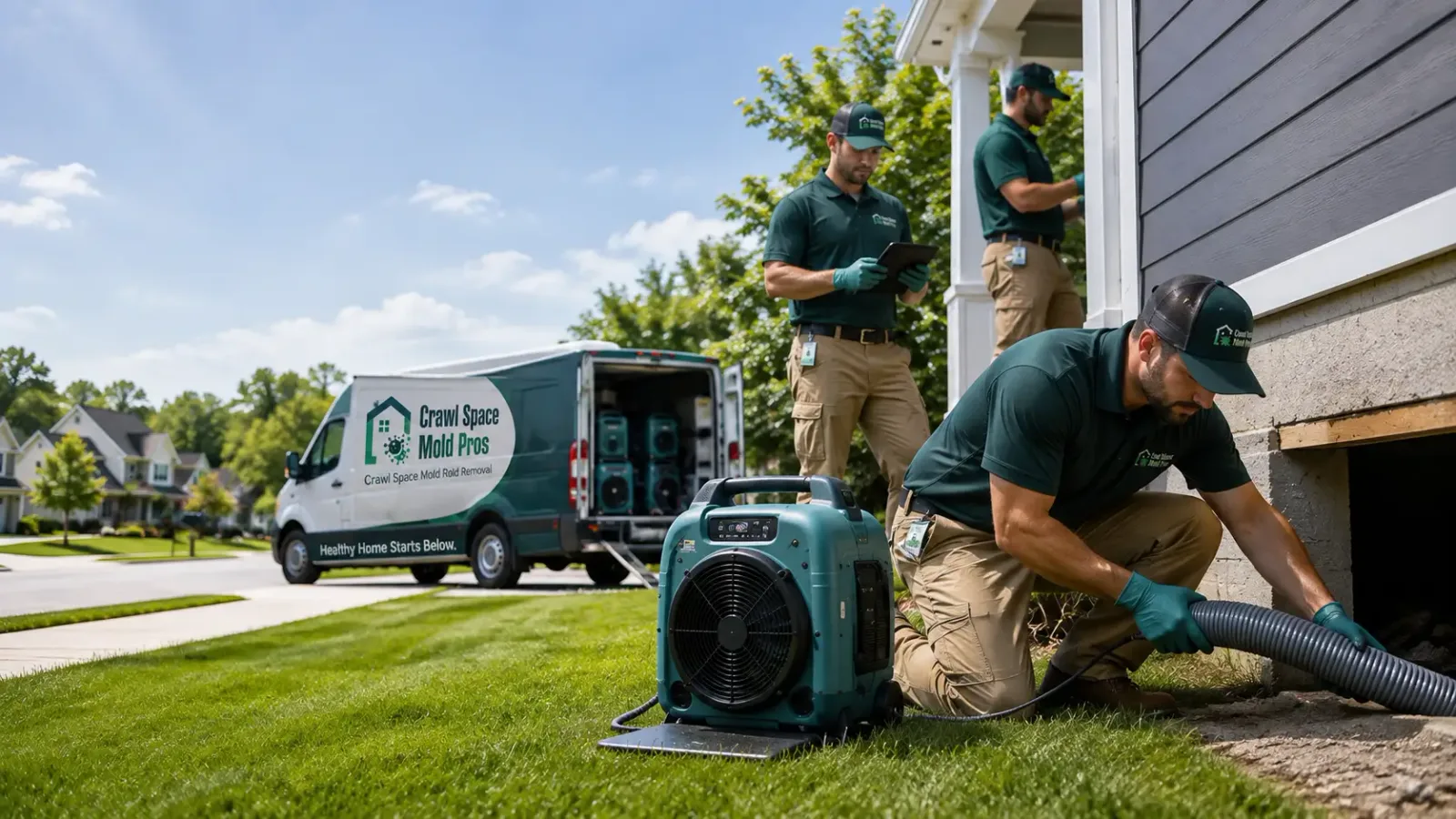 Crawl Space Mold Removal in Inman, KS